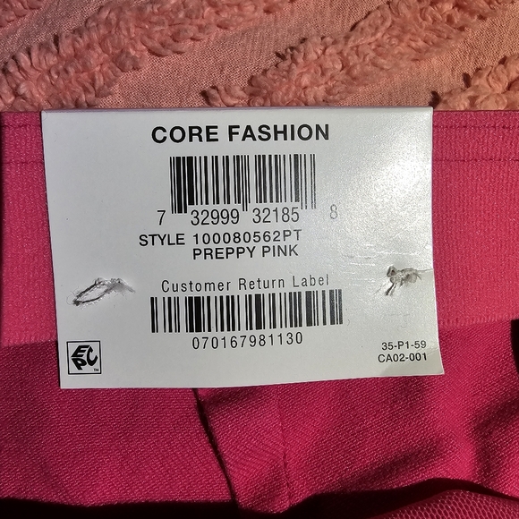 NWT Charter Club Preppy Pink Pants 6P - Picture 4 of 10